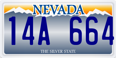 NV license plate 14A664