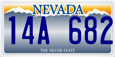 NV license plate 14A682