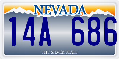 NV license plate 14A686