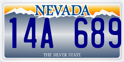 NV license plate 14A689