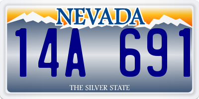 NV license plate 14A691