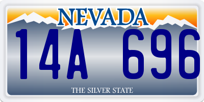NV license plate 14A696