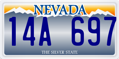NV license plate 14A697