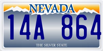 NV license plate 14A864