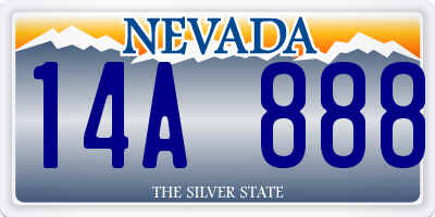 NV license plate 14A888