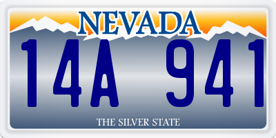 NV license plate 14A941