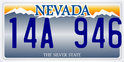 NV license plate 14A946
