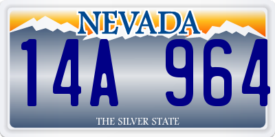 NV license plate 14A964