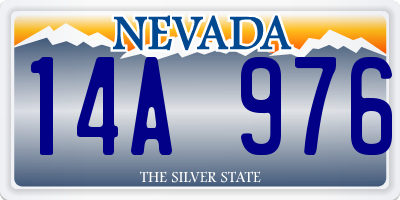 NV license plate 14A976