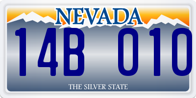 NV license plate 14B010