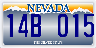 NV license plate 14B015