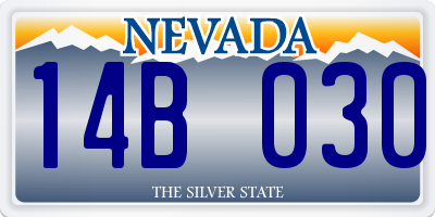 NV license plate 14B030