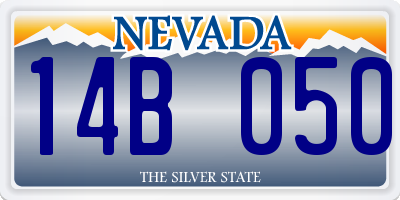 NV license plate 14B050