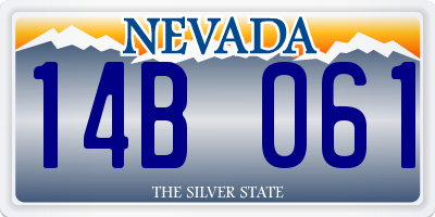 NV license plate 14B061
