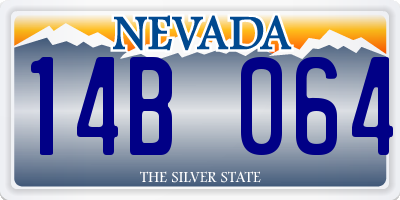 NV license plate 14B064