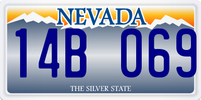 NV license plate 14B069