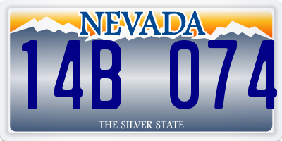 NV license plate 14B074