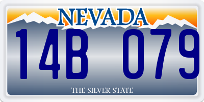 NV license plate 14B079
