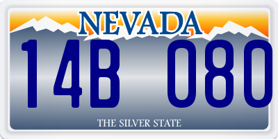 NV license plate 14B080