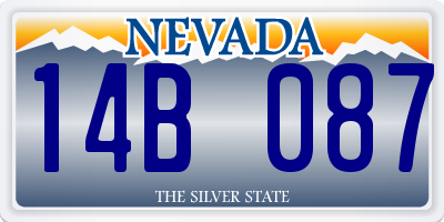 NV license plate 14B087