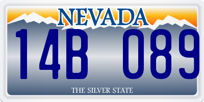 NV license plate 14B089