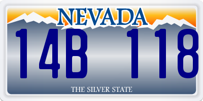NV license plate 14B118