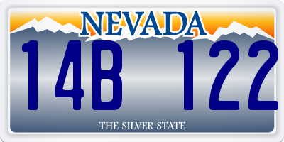 NV license plate 14B122