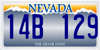 NV license plate 14B129