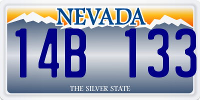 NV license plate 14B133