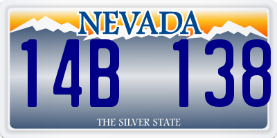 NV license plate 14B138