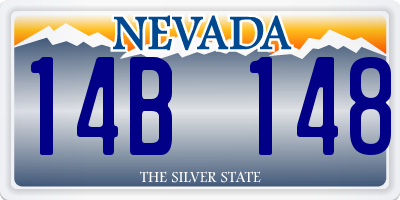 NV license plate 14B148