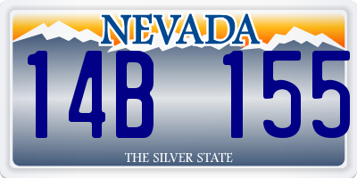 NV license plate 14B155