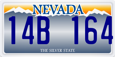 NV license plate 14B164