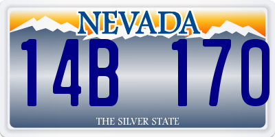 NV license plate 14B170