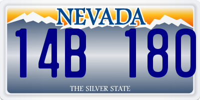 NV license plate 14B180