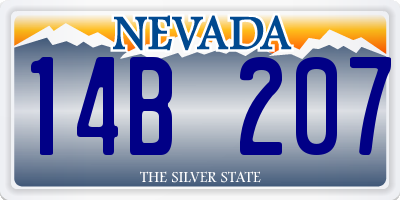 NV license plate 14B207