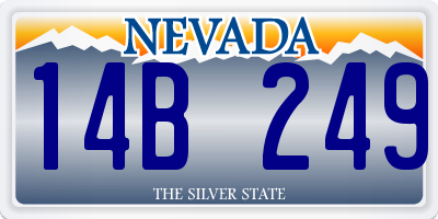 NV license plate 14B249