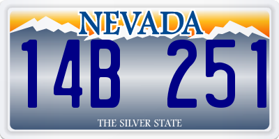 NV license plate 14B251