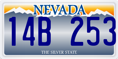 NV license plate 14B253