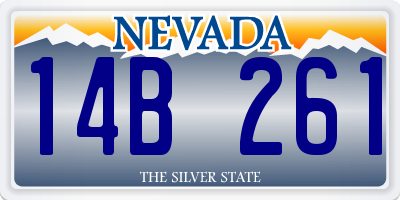 NV license plate 14B261