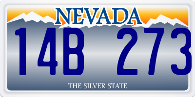NV license plate 14B273