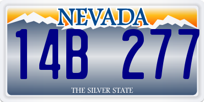 NV license plate 14B277