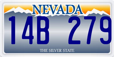 NV license plate 14B279