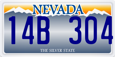 NV license plate 14B304