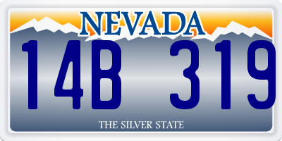 NV license plate 14B319