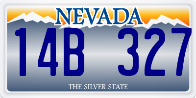 NV license plate 14B327