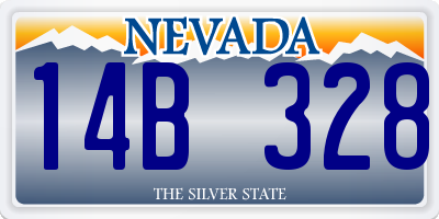 NV license plate 14B328