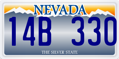 NV license plate 14B330