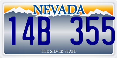NV license plate 14B355