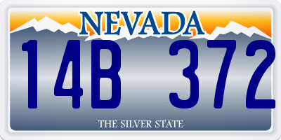 NV license plate 14B372